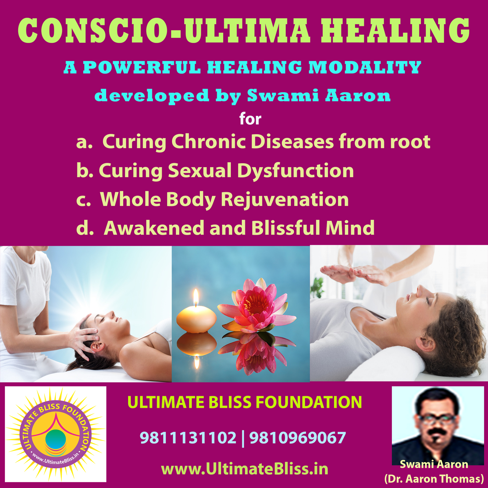 ALTERNATIVE TREATMENT WITH CONSCIO-ULTIMA HEALING